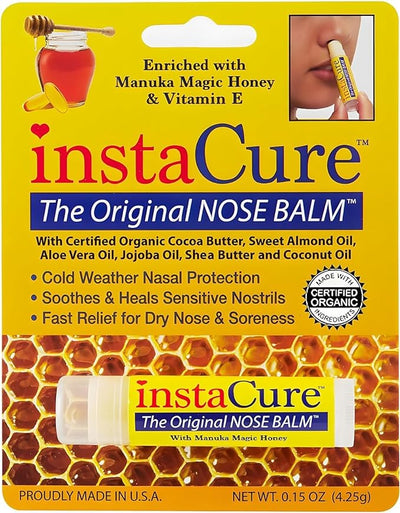 Original Nose Balm. Fast Relief for Cracked Dry & Sore Noses with Raw Manuka Honey Vitamin E Shea Butter Aloe Vera Oil. Heals Dog’s Dry Cracked Nose (1 Pack)