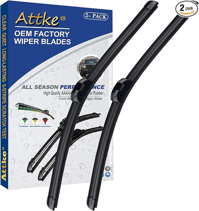2 Wiper Blades 26" + 26" Front Wiper for Porsche Cayenne 2008-2016/Volkswagen Touareg 2008-2016/OE Original Quality (Pack of 2)