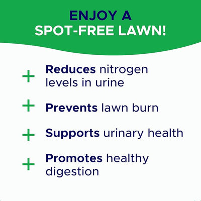 Grass Burn Spot Chews for Dogs - Pee Lawn Spot Saver - Natural Urine Neutralizer for Grass Burn Spots - Dog Pee Lawn Repair - w DL-Methionine - 120 Ct