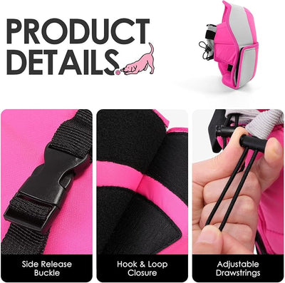 AOFITEE Dog Cones for Medium Dogs, Soft Dog Cone Collar After Surgery, Adjustable Cone for Dogs to Stop Licking with Adjustable Buckle, Pet E-Collar Alternative for Wound Healing(PinkGrey,Medium)