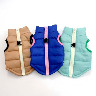 Winter Waterproof Windproof Vest Coat for Small Medium Dogs - Warm Jacket for Cold Weather (Not Suitable for Big Dogs) X-Sapphire S