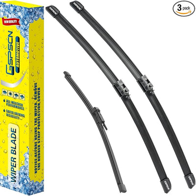 GSPSCN 3 Wipers For Mercedes-Benz GLB250 2025-2020，GLB35 AMG 2025-2021 ，Original Equipment Windshield Wiper Blades Set 24"+22"+12"(Set of 3)