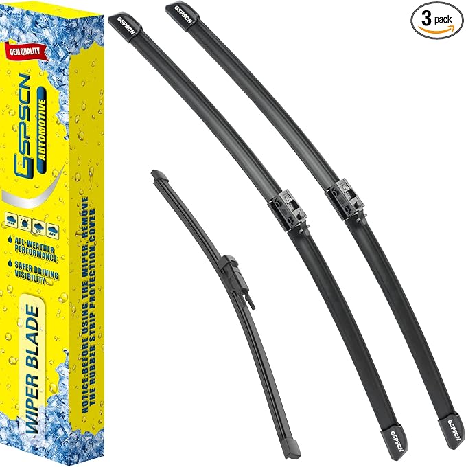 GSPSCN 3 Wipers For Mercedes-Benz GLC250，GLC300，GLC300e，GLC350e，GLC43 AMG，GLC63 AMG 2023-2016,Original Equipment Windshield Wiper Blades Set 22"+22"+12"(Set of 3)