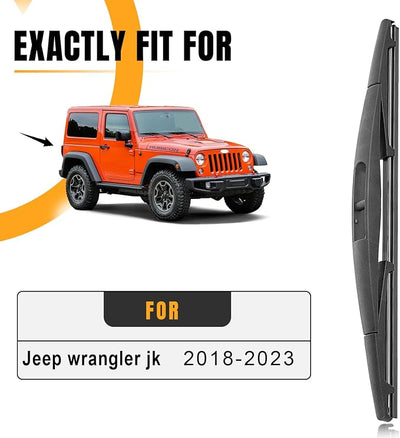 AUTOBOO Rear Wiper Blade Replacement for Jeep Wrangler 2023-2018 -OEM Factory Replacement Accessories Parts 19239591,Blades 12 inch (Pack of 1)