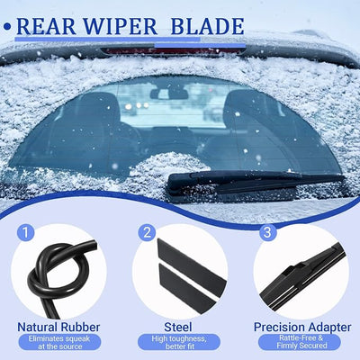 KAIYI 11" Rear Wiper Blade Compatible with Hyundai Kona 2018-2022 2023