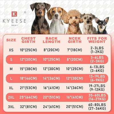 KYEESE Dog Christmas Sweater Dress with Bowtie Checkered, Turtleneck Dog Sweater for Small Dogs Girl with Leash Hole, Holiday Warm Pet Sweaters Dress, Red, Small