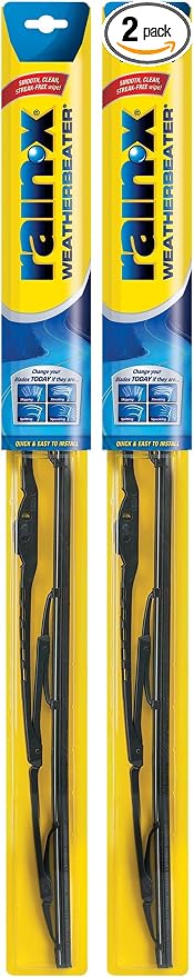 Rain-X RX30216 WeatherBeater Wiper Blades, 16" Windshield Wipers (Pack Of 2), Automotive Replacement Windshield Wiper Blades That Meet Or Exceed OEM Quality And Durability Standards