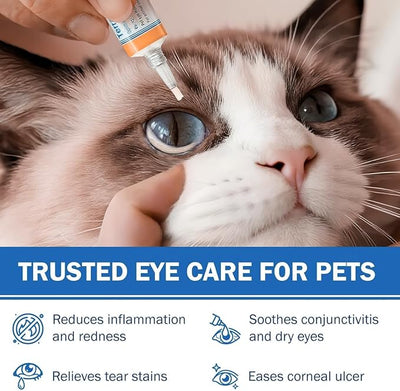 Pet Eye Care Ointment for Dogs, Cats, Cattle, Sheep, Horse, Bird 1/8 oz / 5 gr, 1 Tube