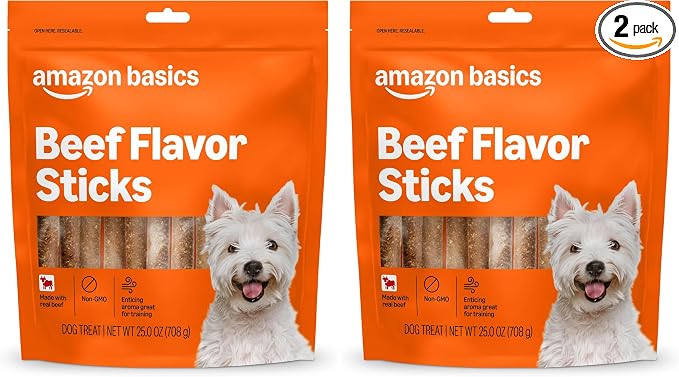 Beef Flavor Sticks Dog Treats - 25 oz Bag (Pack of 2)