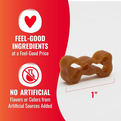 Good ‘n’ Tasty Triple Flavor Wag-A-Toni Bites, Low-Calorie Pasta-Shaped Dog Treats, Made with Real Chicken, Tasty Chicken Liver & Real Peanut Butter, Perfect Reward or Training Treat, 12 oz