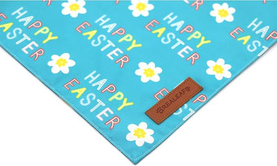 Realeaf Happy Easter Dog Bandanas 2 Pack, Reversible Pet Scarf for Boy and Girl, Premium Durable Fabric, Holiday Bandana for Small Medium Large and Extra Large Dogs (X-Large)