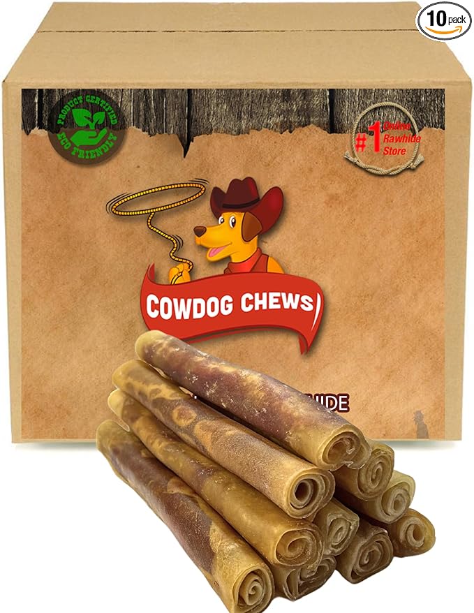 Rawhide Gourmet Meaty Rolls 9-10 (10 Pack) Premium Dog Treats with Savory Beef Filling, Long-Lasting Chew for Aggressive Chewers, High-Protein, Natural Ingredients
