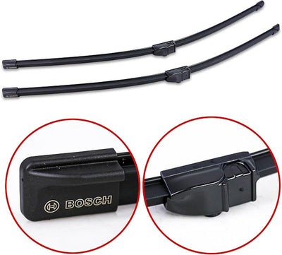 BOSCH AeroTwin OE Replacement Wiper Blades Driver & Passenger Side - Set of 2 (26" & 26") Side Lock 22mm - 3397009034 | Driver and Passenger Side Original Equipment Replacement Blades