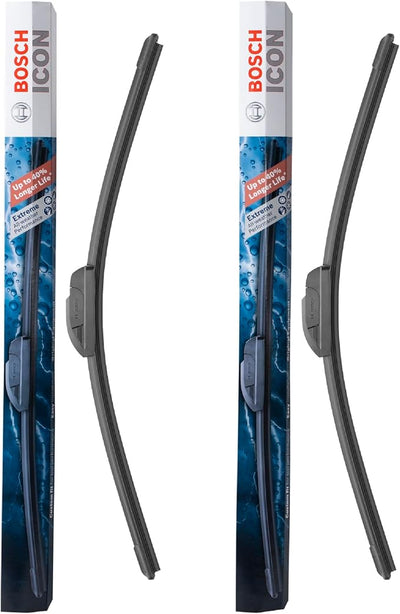 BOSCH 22OE22OE ICON Beam Wiper Blades - Set of 2 Blades (22OE & 22OE) | Driver and Passenger Side; Extreme All-Weather Performance and Up to 40% Longer Life