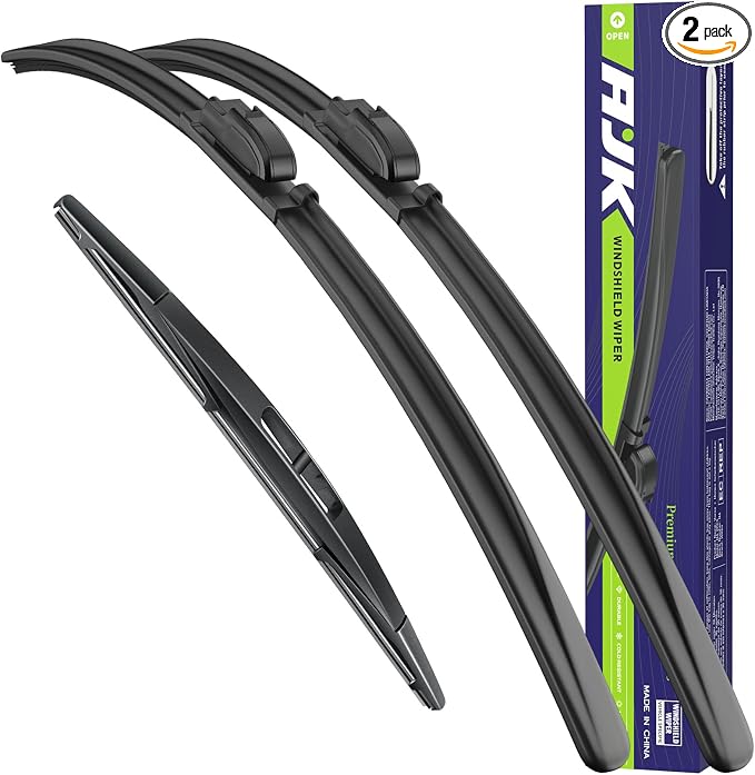 AJK Wiper Blades for Mazda CX-3 2016-2021 | 3-Piece, Front & Rear, All Weather, OEM Quality