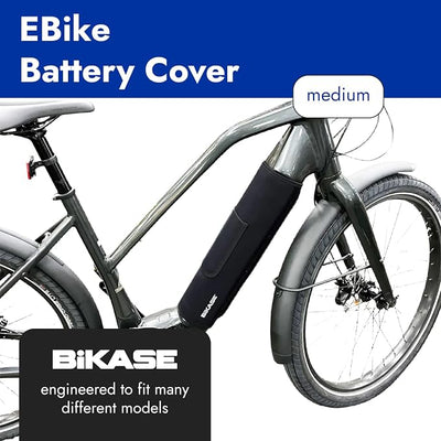 BiKase E-Bike Battery Cover Neoprene Electric Bicycle Battery Cover for Outdoor Riding, Transporting on Car Rack, eBike Battery Cover for Isolating Battery, Waterproof, Dirt Resistant