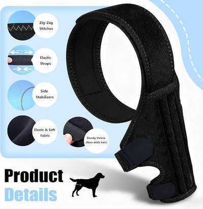 Dog Knee Brace for Torn ACL/CCL & Hind Leg Support - Adjustable Brace for Arthritis Relief, Joint Stability & Injury Recovery - Fits Small & Medium Dogs