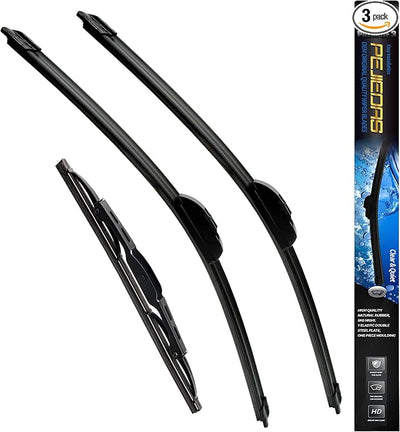3 Wiper Blades, Front Wiper + Rear Wiper Blades for GMC Envoy 2002-2006/Yukon 2000-2006/Land Rover Range Rover Sport 2006-2013 (22 inch + 22 inch + 16 inch) OE Original Style