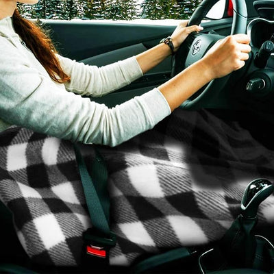 Heated Blanket 12-Volt Portable Electric Blankets for Car, Truck,or RV Trips Camping Emergency Use Fast Heating No Battery