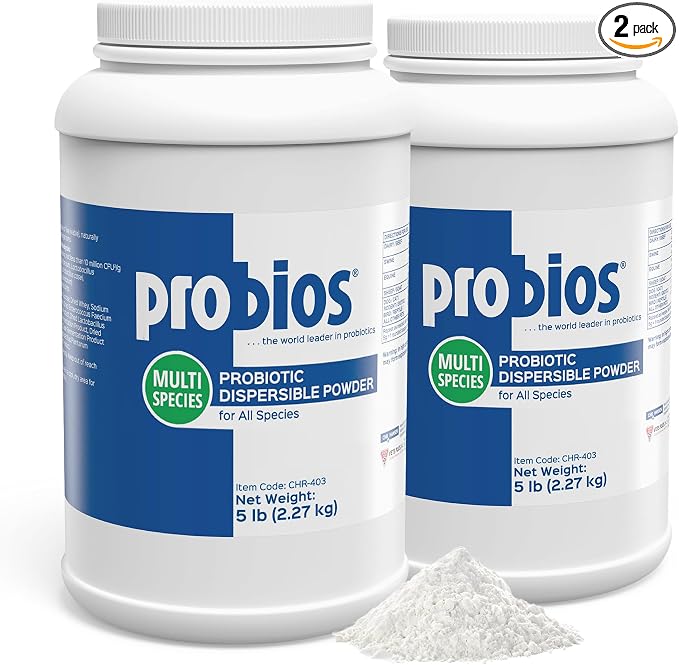 Digestive Support Probiotic for Dogs, Horses, Cats, Gut Health Powder for All Species, Daily Supplement for Digestion Immune Support, 5lbs (Pack of 2)