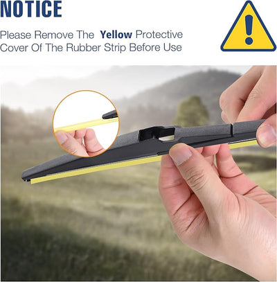 11" Rear Wiper Blade Replacement for Kia Soul 2019-2010 Sorento 15-10 Hyundai Accent 2022-2012 Kona 2022-2018 Chevy HHR 11-06 Grand Cherokee 22-14 Rear Windshield Wiper Blade(11-A/H281)