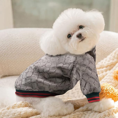 Dog Hoodie Classic Designer Puppy Coat Luxury Puppy Clothing Warm Pet Dog Coat Zipper Design Easy On/Off Teddy Clothing Chihuahua Clothes French Bulldog Clothes XXL