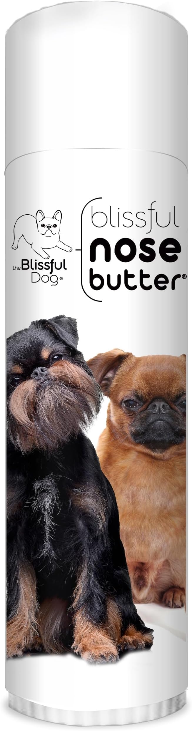Brussels Griffon Nose Butter for Dry, Cracked Skin, Lick-Safe Dog Nose Balm with Moisturizing Shea Butter, Almond, Olive, and Essential Oils, Pet Supplies, Uncented, 0.50 oz.