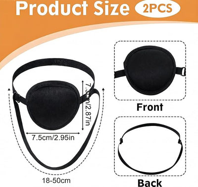 2-Pack Eye Patch for Dogs,Adjustable Dog Eye Patch,Soft and Comfortable Eyes Patches,for Medium/Large Breeds, Prevents Pawing After Injury or Vet Procedures