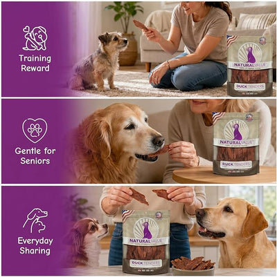 Loving Pets Natural Value All Natural Soft Chew Duck Tenders Dog Treat, 14-Ounce (8051)