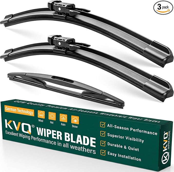 Windshield Wiper Blades Replacement for Ford Escape 2008 2009 2010 2011 2012,Original Equipment Replacement Front Rear Wiper Blade Set - 20" 20" 12" (Set of 3)