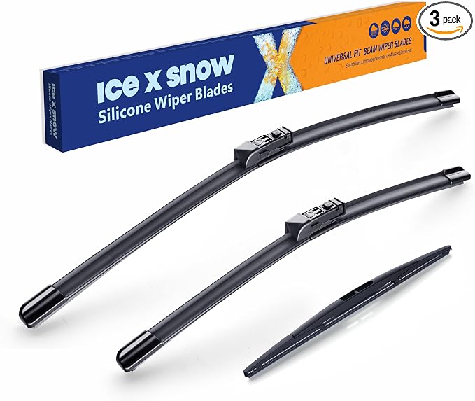 ICEXSNOW® Silicone Windshield Wiper Blades Replacement for 2020 2021 2022 2023 2024 Subaru Outback (Pack of 3) Automotive Replacement Windshield Wiper Blades,26"+18"+16"(B)