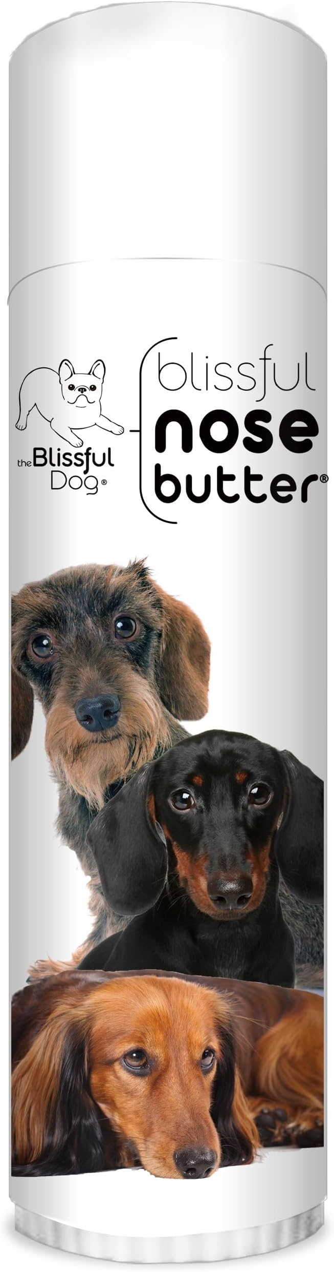 Daschund Nose Butter for Dry, Cracked Skin, Lick-Safe Dog Nose Balm with Moisturizing Shea Butter, Almond, Olive, and Essential Oils, Pet Supplies, Uncented, 0.50 oz.