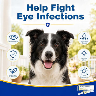 Pet Eye Ointment, Cat & Dog Eye Area Care, Gentle Daily Moisture Support, Pet Care Formula, Single Pack, 0.35 Oz / 10g