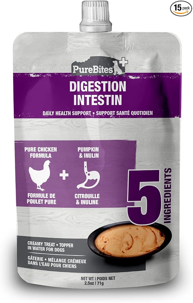 Plus Squeezables Dog Treat • Topper 71g | Gut & Digestion | 5 Ingredients | Case of 15