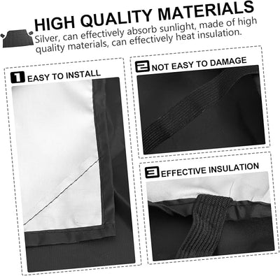 GALPADA Magnetic Windshield Cover for Frost and Snow Easy Install Windproof Design with Mirror Covers Car Windshield Protector