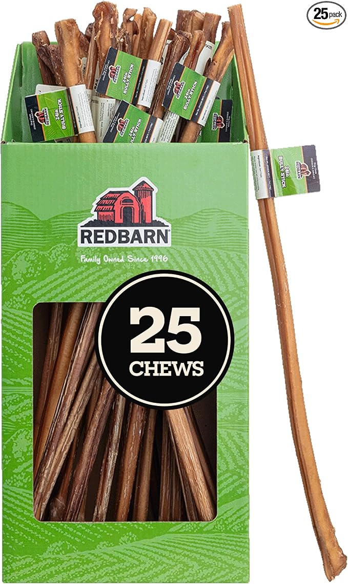 Pet Products 24" Bully Sticks for Dogs 25-Count