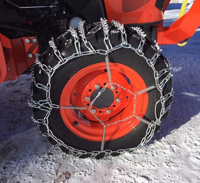 TireChain.com Spring Tire Chain Tensioners (Pair) – Heavy Duty Steel Tighteners for ATV, Lawn Tractor, Snow Blower & Garden Tires – Fits 13x5x6, 14x4.5x6, 15x6x6 & More