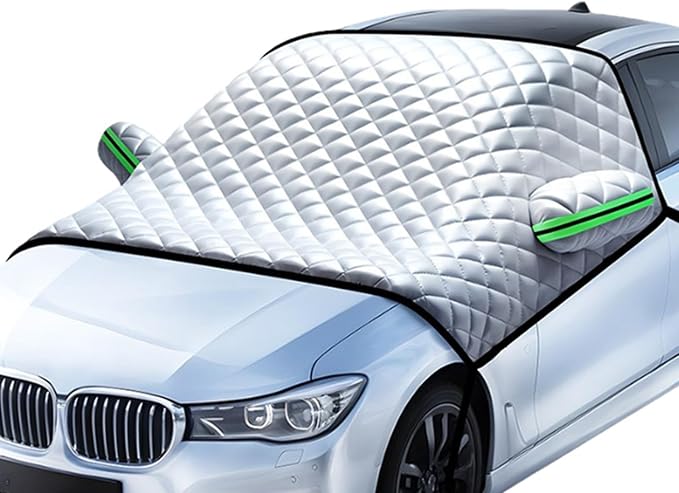 Car Windshield Snow Cover for BMW X3 G01 2018-2022, Foldable Magnetic Windshield Cover for Ice/Snow, with Side Mirror Covers, Front Window Frost Hail Protector,S 230x145cm