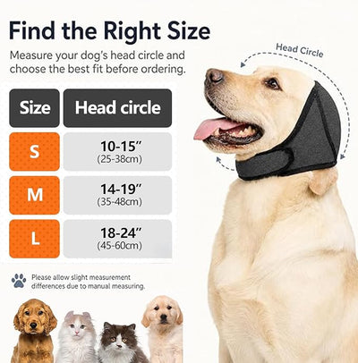 Dog Ear Muffs Noise Protection (Small) | Vibration Protection, Anxiety Relief, For Firework & Thunderstorms, For Swimming & Bathing, Small Medium Large Dogs