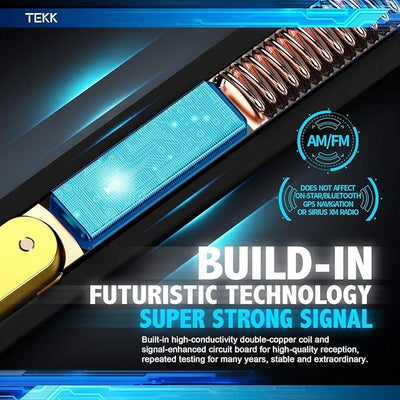 Tekk Short Antenna Compatible with 2006-2026 GMC Sierra 2500 / Chevy Silverado 2500 / Designed for Optimized FM/AM Reception / 4.8 Inches