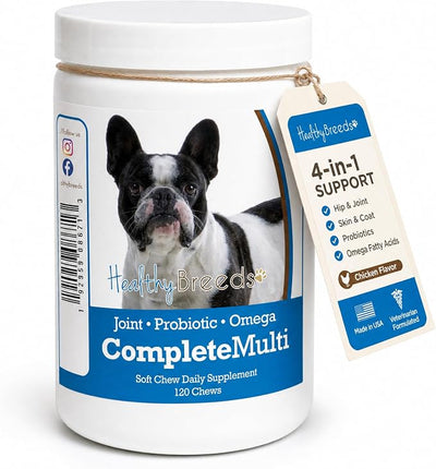 Healthy Breeds French Bulldog All in One Multivitamin Soft Chew 120 Count