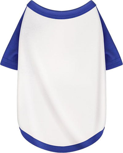 Stylish White Color Block Dog Shirt: Premium Polyester, Comfortable, Breathable, and Wrinkle-Resistant. Perfect Apparel for Small, Medium, & Large Dogs, a Must-Have for Pet Lovers M