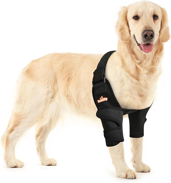 Dog Elbow Brace Protector Pads for Canine Elbow and Shoulder Support Elbow Hygroma, Dysplasia, Osteoarthritis, Elbow Calluses, Pressure Sores and Shoulder Dislocation - XS Pair