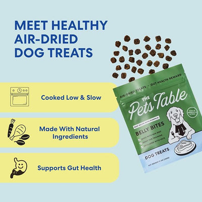 The Pets Table Beef Limited Ingredient Diet Air-Dried Healthy Dog Treats, 5-Ounce Bag