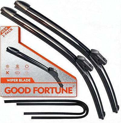 Good Fortune 26"+17"Graphene Coating windshield Wiper Blades Top Lock 2Pack | car Beam Blade windshield Wiper Blades Reusable Frame+2 Refills for Subaru Forester 2019 2020 2021
