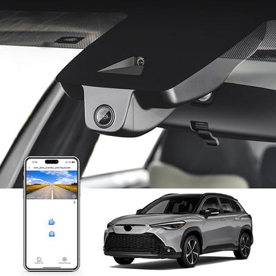 mangoal 4K Dash Cam Custom fit for Toyota Corolla Cross & Corolla Cross Hybrid 2023 2024 2025 2026 (Model A), LE L XLE, OEM Factory Look, 2160P UHD Video, Built-in WiFi & APP, GPS, 64GB Card