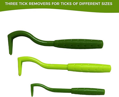 TickCheck Tick Remover Value 3 Pack - Tick Remover Tools + Tick Identification Card - for Humans, Dogs & Cats (70 Sets of 3)