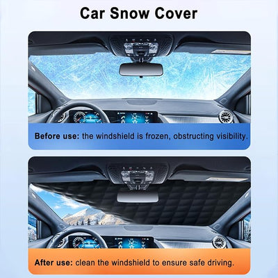 Windshield Snow Cover for Chevrolet Trailblazer 2019–2025 2020 2021 2022 2023 2024 2026, Magnetic Windshield Protector, Winter Frost Hail Guard, Coverage for Side Windows and Rearview Mirrors