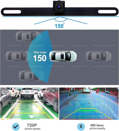ATOTO AC-HD02LR 720P Rearview Camera with Live Rearview, HD Picture Quality, Night Vision/Waterproof, Compatible with ATOTO X10/V10/S8/A6/A5/F7 Series. Not Compatible with P5/P8/P9/P10