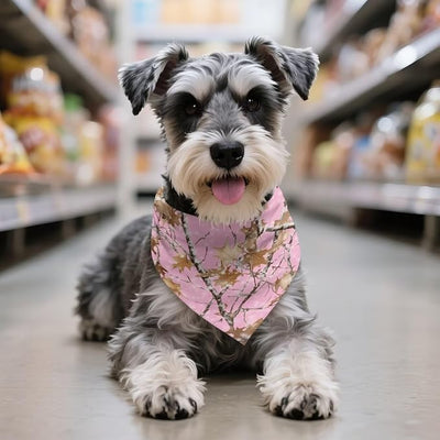 KEIAHUAN Pink Branch Dog Bandanas Double-Sided Printed Dogs Bandanas Soft Adjustable Pet Kerchief Classic Triangle Bib Handkerchief for Small/Medium/Large Dog & Cat